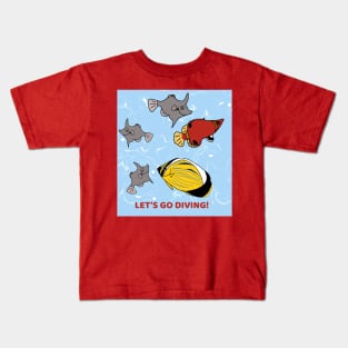 LET'S GO DIVING! Kids T-Shirt